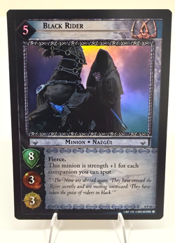 LOTR CCG TCG Black Rider Foil Promo Card 0P20 NM 2003 - Image 1