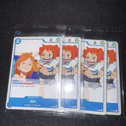 4xOne Piece Pre Release Promo Girl P-096 Sealed Card Pack - OP14 - One Piece TCG - Image 1