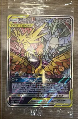 Moltres & Zapdos & Articuno GX SM210 Promo Tag Team Pokemon Card New & Sealed - Image 3