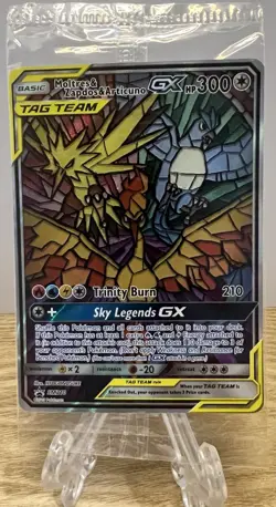 Moltres & Zapdos & Articuno GX SM210 Promo Tag Team Pokemon Card New & Sealed - Image 4
