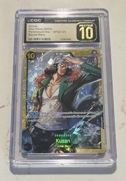 One Piece Card Game Secret Rare Kuzan OP02-121 CGC Pristine 10 - Image 2