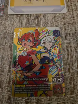 Gundam Card Game GD04-085 R+ Suletta Mercury Alt Art Foil - Image 1