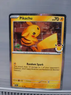 Pokemon TCG Pikachu 051/162 30th Anniversary Stamped 2026 Pokemon Day Promo - Image 1