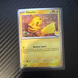 Pikachu 051/162 Pokemon Day 2026 - Anniversary Stamped NM - Image 1
