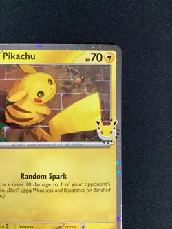 Pokemon TCG Pikachu 051/162 30th Anniversary 2026 Pokemon Day Promo Cosmos Holo - Image 3