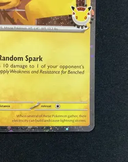 Pokemon TCG Pikachu 051/162 30th Anniversary 2026 Pokemon Day Promo Cosmos Holo - Image 4