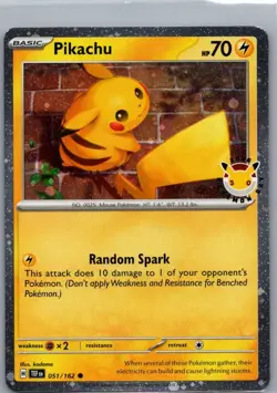 Pikachu (Pokemon Day 2026) 051/162 Holo Common - Image 1