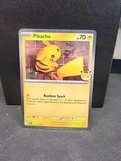 Pokemon TCG Pikachu 051/162 30th Anniversary 2026 Pokemon Day Promo Cosmos Holo - Image 1