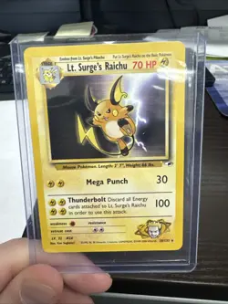 Pokemon TCG Lt. Surge's Raichu Gym Heroes 28/132 Unlimited Rare - Image 1