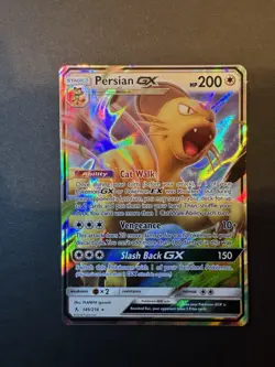 Pokemon Persian GX 149/214 Sm-Unbroken Bonds Holo Ultra Rare Near Mint - Image 1
