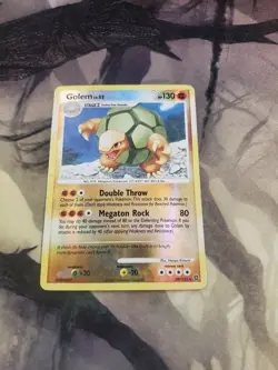 Pokemon - Golem 29/132 Reverse Holo Rare D&P Secret Wonders HP - Image 1