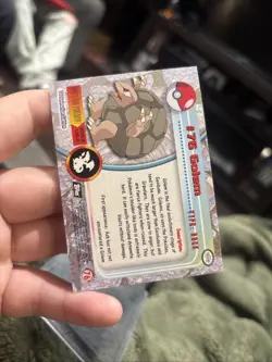 GOLEM Pokemon 1999 Topps #76 TV Animation Edition Holo FOIL NM - Image 2