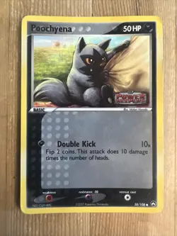 Poochyena 58/108 Reverse Holo EX Power Keepers Pokemon 2007 DMG - Image 1