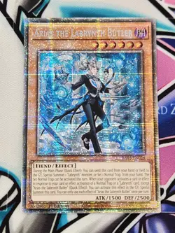 YUGIOH RA05-EN028 Arias The Labrynth Butler Starlight Rare 1ST EDITION - Image 1