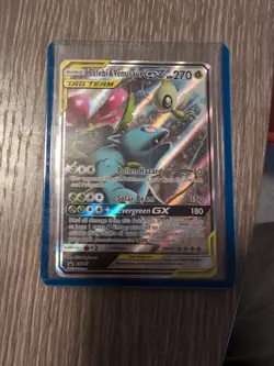 Pokemon TCG Celebi & Venusaur GX SM167 Sun & Moon Promo Tag Team - Image 1