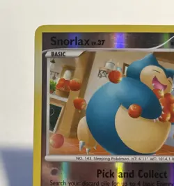 Snorlax 33/111 Rising Rivals Reverse Holo Rare MP Pokemon Card - Image 5