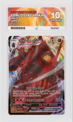 ACE 10 Coalossal VMAX Holo #99 Vivid Voltage | English Pokemon Card [PERFECT 10] - Image 1