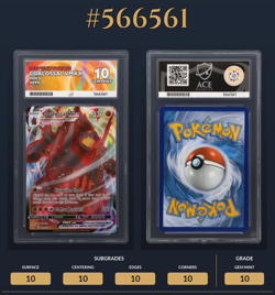 ACE 10 Coalossal VMAX Holo #99 Vivid Voltage | English Pokemon Card [PERFECT 10] - Image 3