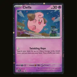 Cleffa SVP 095 Cosmos Holo Temporal Forces Black Star Promo Pokemon TCG NM 🔥 - Image 1