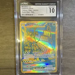 Pokemon Wo-Chien ex CGC 10 Hyper Rare Holo SV: Paldean Fates 240/091 - Image 1