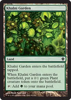 1 x Khalni Garden - Commander 2013 - Light Play - MTG - Image 1