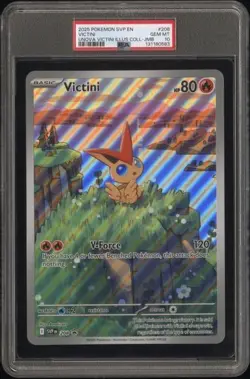 PSA 10 - 2025 Pokemon Collection VICTINI Jumbo Black Star Promo #208 (0583) - Image 1