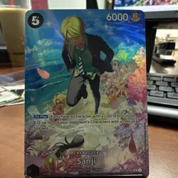 Sanji (SP) ST14-003 SR Foil 6000 Power 5 Cost Royal Blood One Piece CCG EN - Image 1