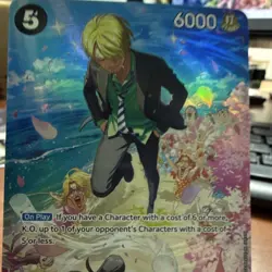 Sanji (SP) ST14-003 SR Foil 6000 Power 5 Cost Royal Blood One Piece CCG EN - Image 2