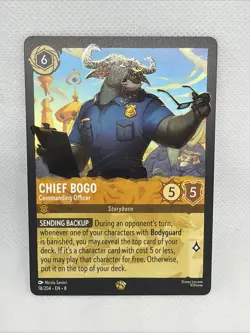 Disney Lorcana ~ Chief Bogo Commanding Officer 18/204 ~ Reign of Jafar ~ Foil - Image 1