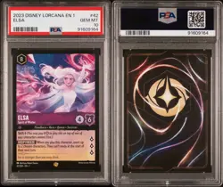 2023 DISNEY LORCANA EN 1 ELSA - SPIRIT OF WINTER #42 - PSA 10 - Image 3