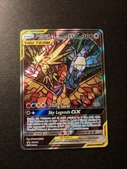 Pokemon Moltres & Zapdos & Articuno GX SM210 Promo Card Great Condition - Image 3