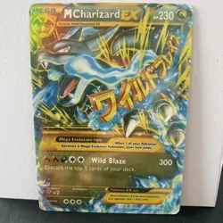 Mega Charizard EX 108/106 Secret Rare Pokemon Card Flashfire Holo NM (FAKE/COPY) - Image 3