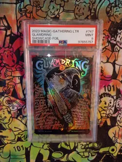 MTG LTR Glamdring Showcase Poster Foil Mint PSA 9 Magic The Gathering LOTR - Image 1