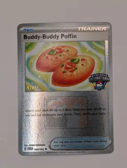 Pokemon EUIC Staff Stamped Buddy-Buddy Poffin 144/162 - Image 1