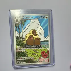 Pokemon Alolan Dugtrio Illustration Rare Holo 208/191 Sv08 110 HP English - Image 1