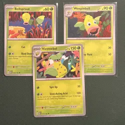 Bellsprout - Weepinbell - Victreebel – Evolution Line – Pokemon TCG - Image 1