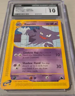CGC 10 Haunter 2003 Pokemon Skyridge E-Series Vintage - Image 2