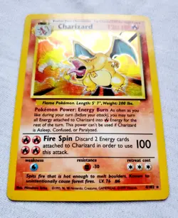 Pokemon CHARIZARD BASE SET HOLO RARE 4/102 Wizards Of The Coast 1999 Pokemon TCG - Image 4