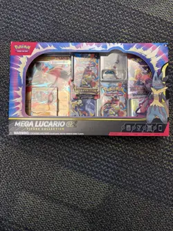 Pokemon TCG: Mega Lucario ex Premium Figure Collection Factory Sealed Box - Image 1