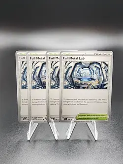 4x Full Metal Lab 148/162 Scarlet & Violet Temporal Forces Pokemon Playset - Image 1