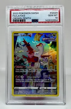 Pokemon Latias Crown Zenith Galarian Gallery Full Art GG20 PSA 10 Gem Mint - Image 1