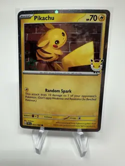 Pikachu 051/162 Cosmos Holo Pokemon Day 2026 Stamped Promo NM Condition - Image 1