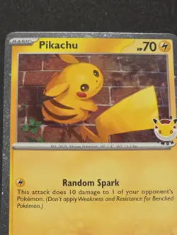 Pikachu 051/162 Pokemon Day 2026 - Anniversary Stamped NM - Image 3