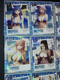 One Piece 9 x Collectible Character Anime Waifu Cards CCG Sunshine Bikini - Image 2