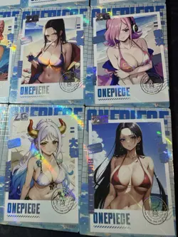 One Piece 9 x Collectible Character Anime Waifu Cards CCG Sunshine Bikini - Image 4