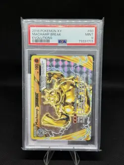 2016 Pokemon Evolutions Machamp BREAK #60 PSA 9 MINT - Image 1
