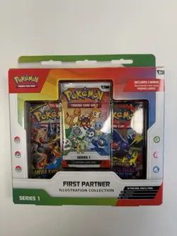 Pokemon First Partner Illustration Collection—Series 1 SEALED Mega Evolution - Image 1