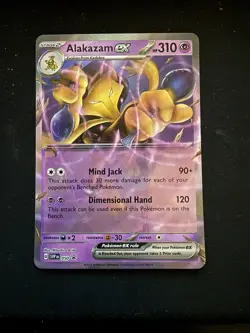 Pokemon - Alakazam ex (No Star Error Pattern) BLACK STAR Promo #050 Holo 151 - Image 1