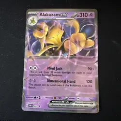 Pokemon - Alakazam ex (No Star Error Pattern) BLACK STAR Promo #050 Holo 151 - Image 2