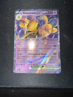 Pokemon - Alakazam ex (No Star Error Pattern) BLACK STAR Promo #050 Holo 151 - Image 3